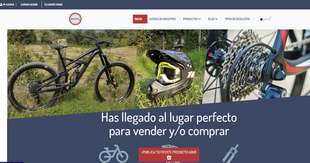 DeRolling marketplace para compra y venta de bicicletas y partes