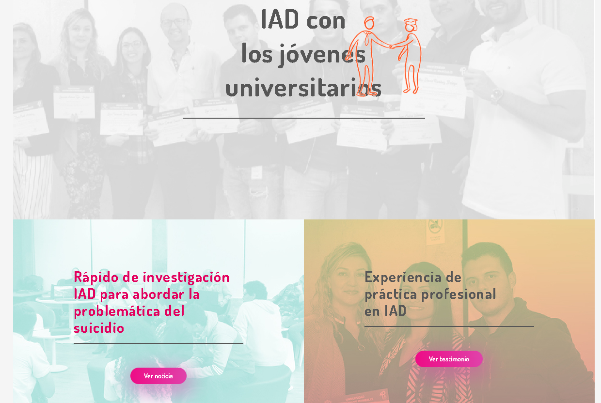 IAD con los jóvenes universitarios